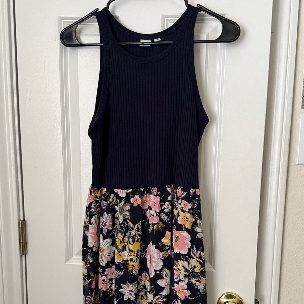 GAP  Floral Navy Midi Dress MP